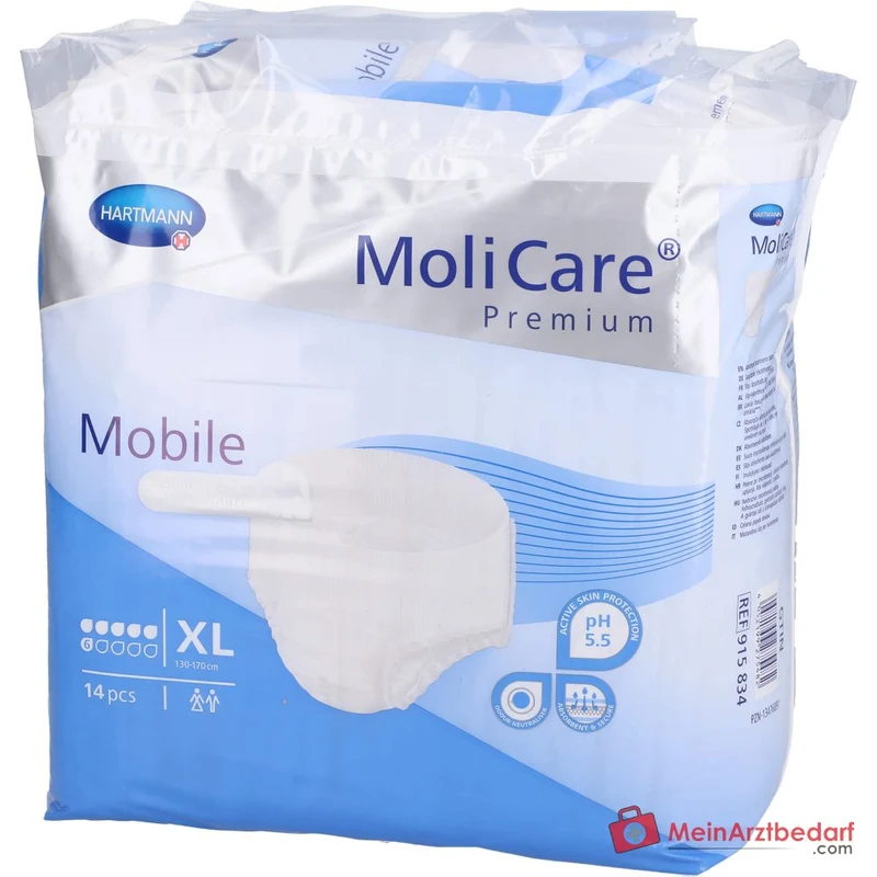 Hartmann MoliCare Premium Mobile 6 Tropfen Einweghosen Größe XL, 56 St. (4x14 St.)