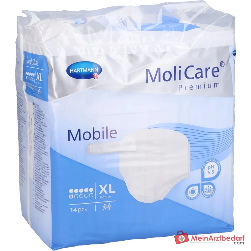 Hartmann MoliCare Premium Mobile 6 Tropfen Einweghosen Größe XL, 56 St. (4x14 St.)