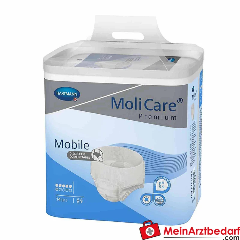 Hartmann MoliCare Premium Mobile 6 Tropfen Einweghosen Größe XL, 56 St. (4x14 St.)