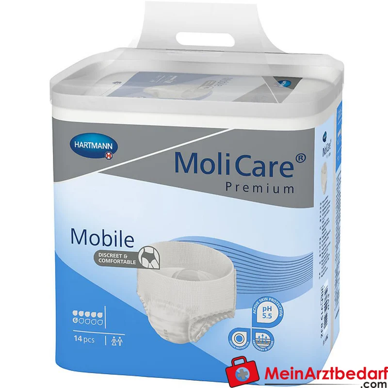 MoliCare Premium Mobile 6 Tropfen Einweg-Pull-Up-Unterwäsche Gr. S