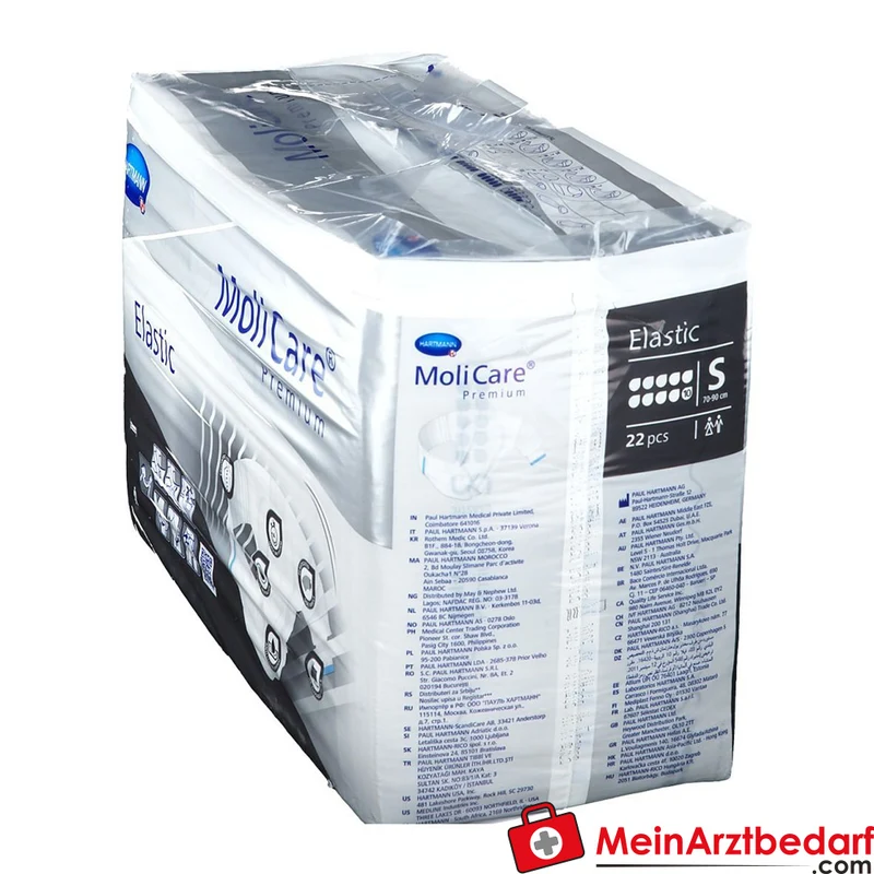 MoliCare Premium Elastic 10 Tropfen Inkontinenzpants Gr. S (70-90 cm)
