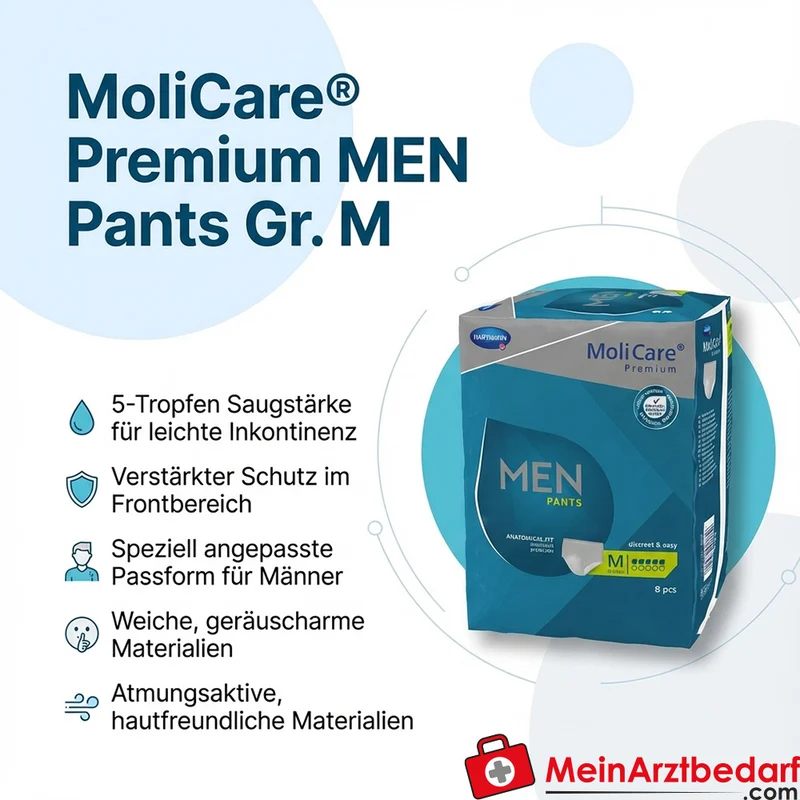 MoliCare Premium MEN Pants 5 Tropfen Inkontinenzhose Gr. M