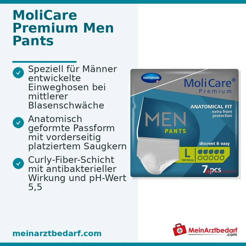 MoliCare Premium Men Pants 5 Tropfen Inkontinenzhose Gr. L