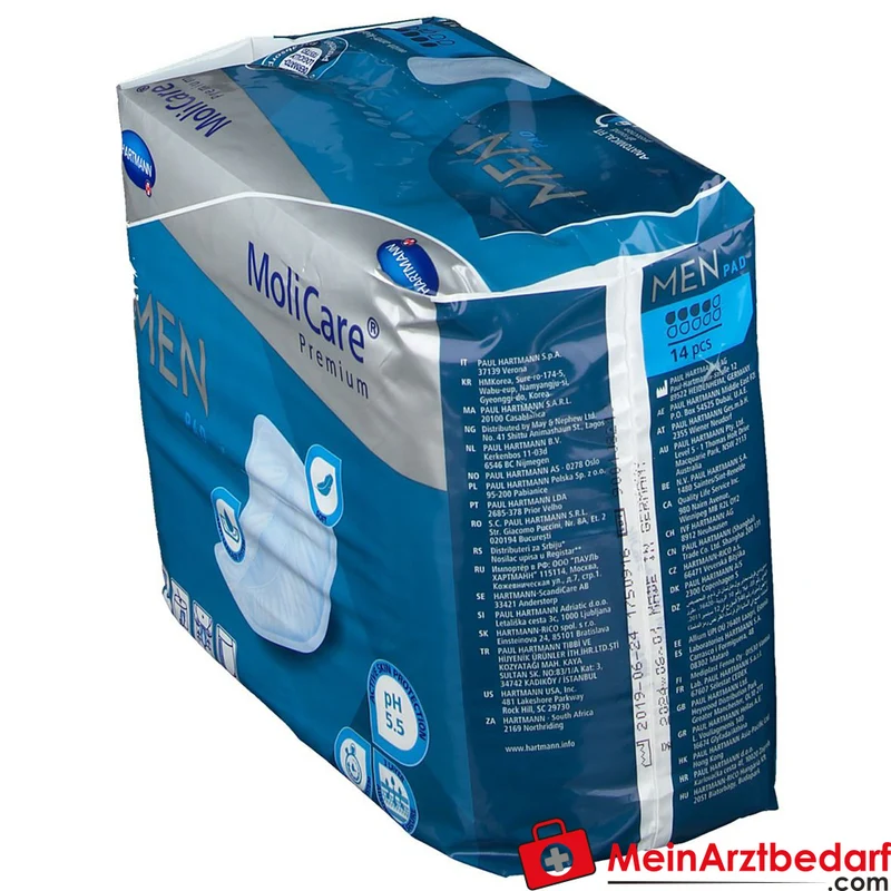MoliCare Premium MEN Pad 4 Tropfen Einlage für Männer bei leichter bis mittlerer Inkontinenz