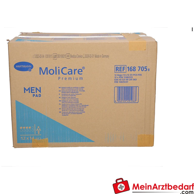 MoliCare Premium MEN Pad 4 Tropfen Einlage für Männer bei leichter bis mittlerer Inkontinenz