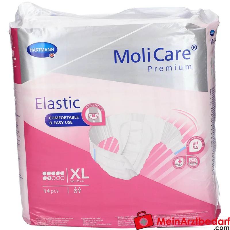 MoliCare Premium Elastic Slip 7 Tropfen Gr. XL Inkontinenzslip 14 Stück