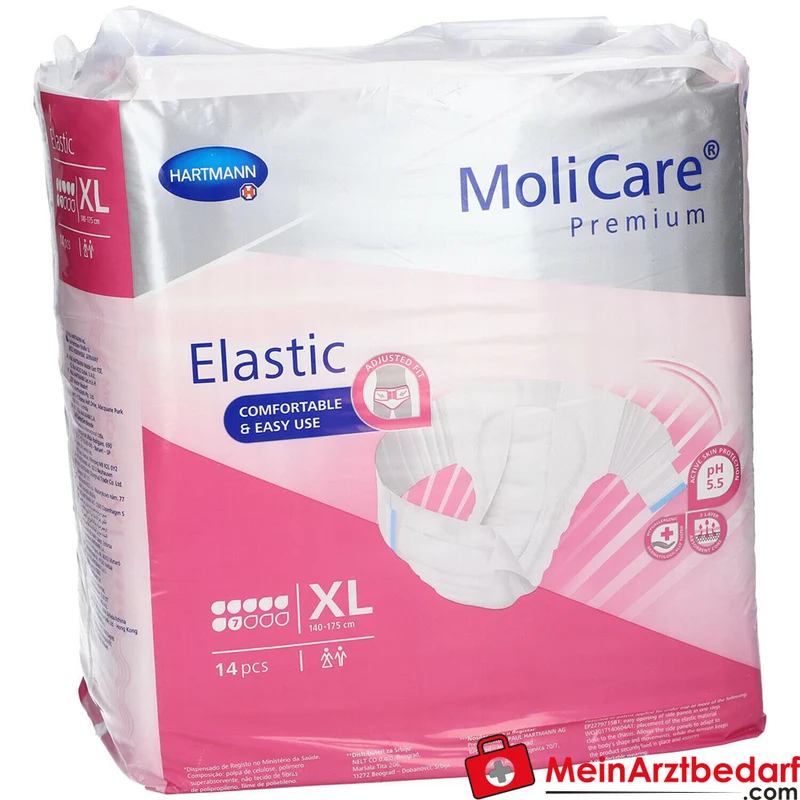 MoliCare Premium Elastic Slip 7 Tropfen Gr. XL Inkontinenzslip 14 Stück