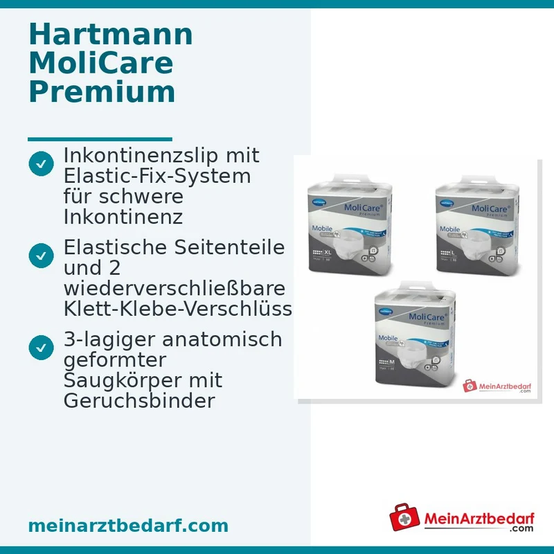 MoliCare Premium Elastic Slip 7 Tropfen Gr. XL Inkontinenzslip 14 Stück
