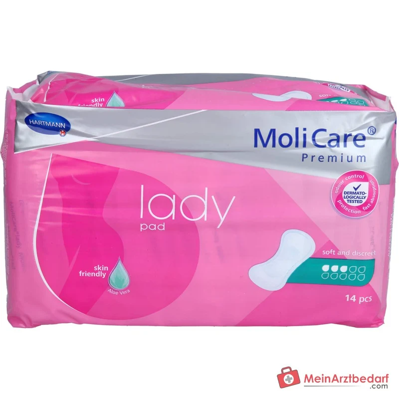 Hartmann MoliCare Premium lady pad 3 Tropfen Inkontinenzeinlagen, 168 Stück
