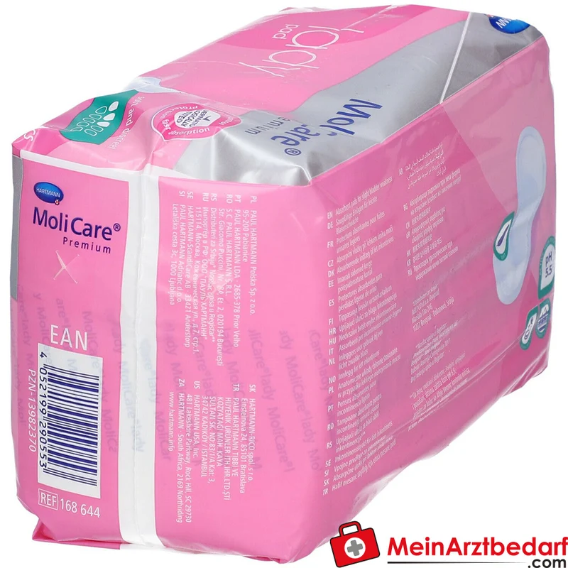 Hartmann MoliCare Premium lady pad 3 Tropfen Inkontinenzeinlagen, 168 Stück