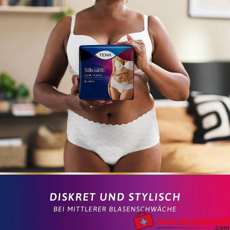 TENA Silhouette Normal Blanc L Inkontinenz-Pants Einweghose 10 Stück