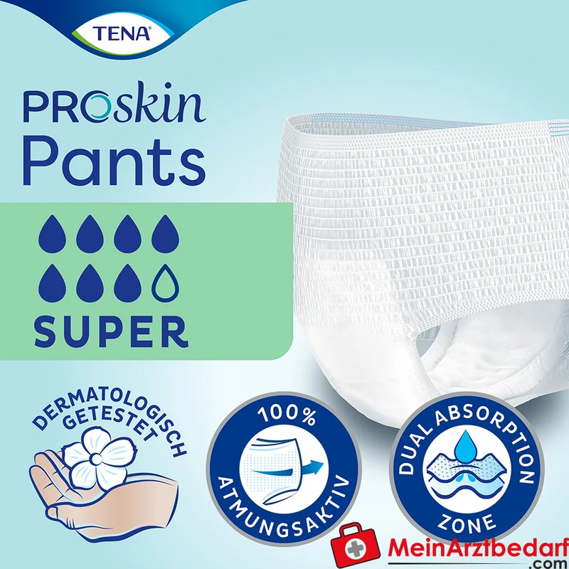 Tena Pants Super Einweghosen bei mittlerer bis starker Blasenschwäche, Small, 48 St.