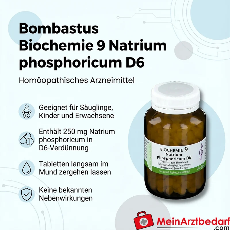 Bombastus Biochemie Biochemie 9 Natrium phosphoricum D6 250 mg Tabletten