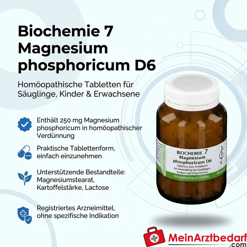 Bombastus Biochemie 7 Magnesium phosphoricum D6 250 mg Tabletten