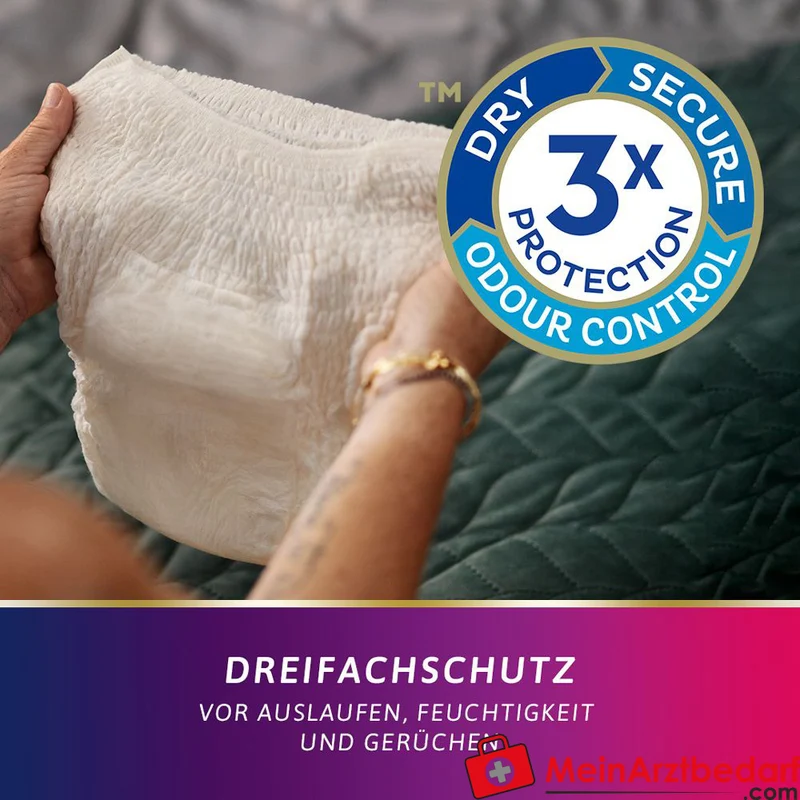TENA Silhouette Plus Creme M Inkontinenz-Pants Einweghose taillenhoch für Frauen
