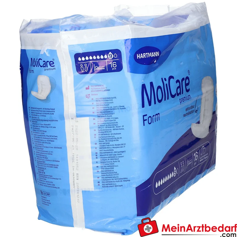 MoliCare Premium Form Inkontinenzvorlagen Saugstärke 9 Tropfen