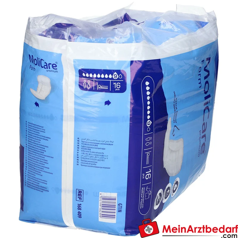 MoliCare Premium Form Inkontinenzvorlagen Saugstärke 9 Tropfen