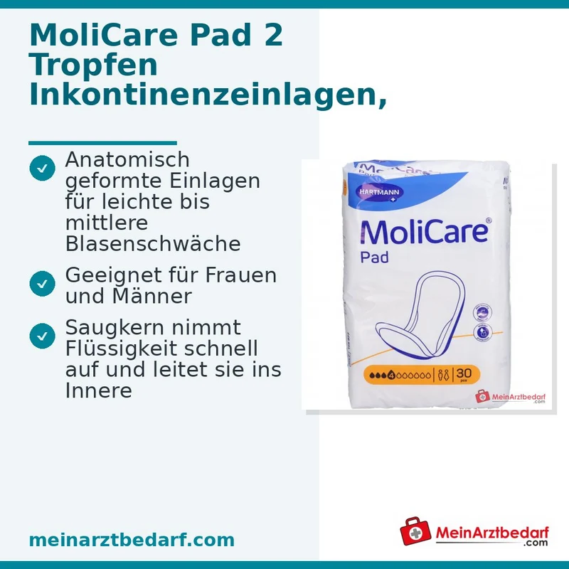 MoliCare Pad 4 Tropfen Inkontinenzeinlagen 28 Stück