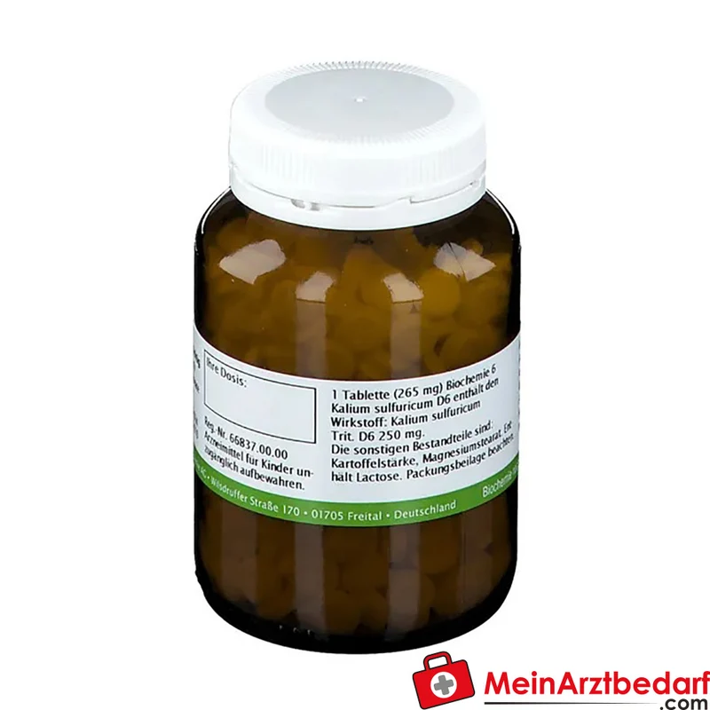 Bombastus Biochemie 6 Kalium sulfuricum D 6 250 mg Tabletten