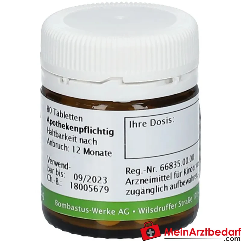Bombastus Biochemie Kalium chloratum D6 250 mg homöopathische Tabletten