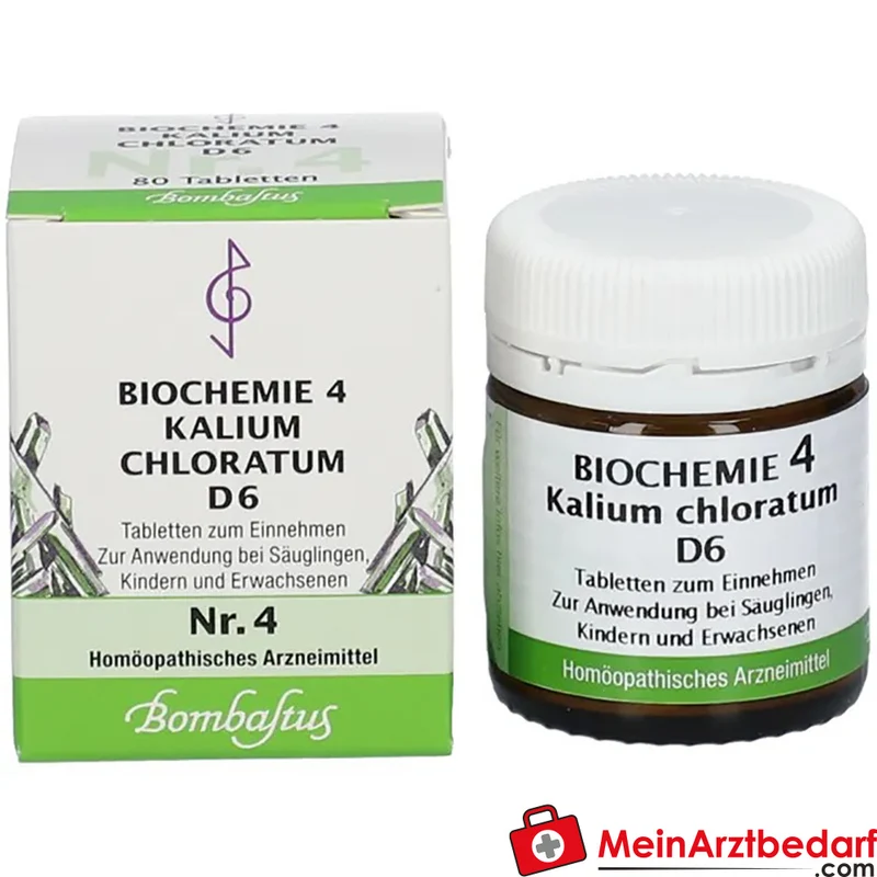 Bombastus Biochemie Kalium chloratum D6 250 mg homöopathische Tabletten