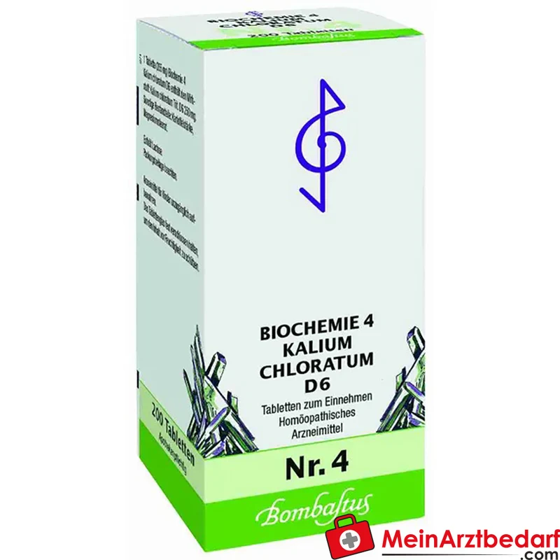 Bombastus Biochemie Kalium chloratum D6 250 mg homöopathische Tabletten