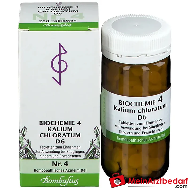Bombastus Biochemie Kalium chloratum D6 250 mg homöopathische Tabletten