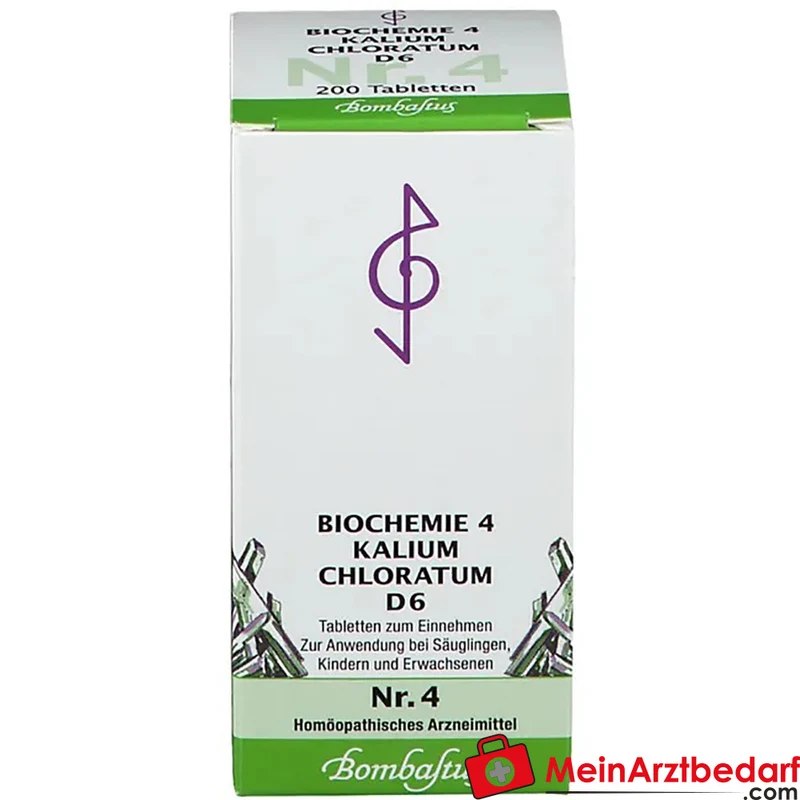 Bombastus Biochemie Kalium chloratum D6 250 mg homöopathische Tabletten