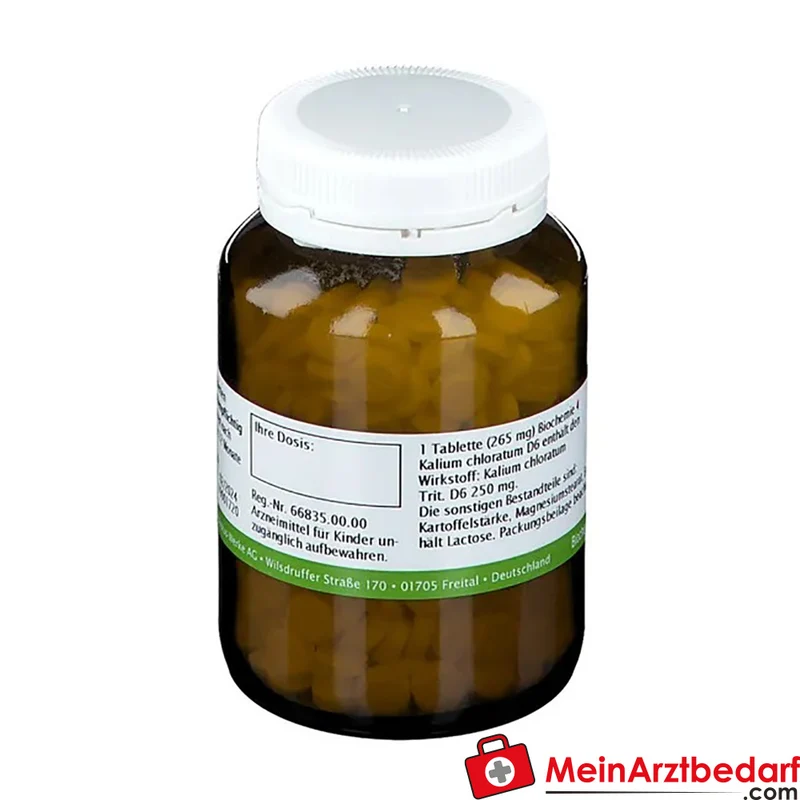Bombastus Biochemie Kalium chloratum D6 250 mg homöopathische Tabletten