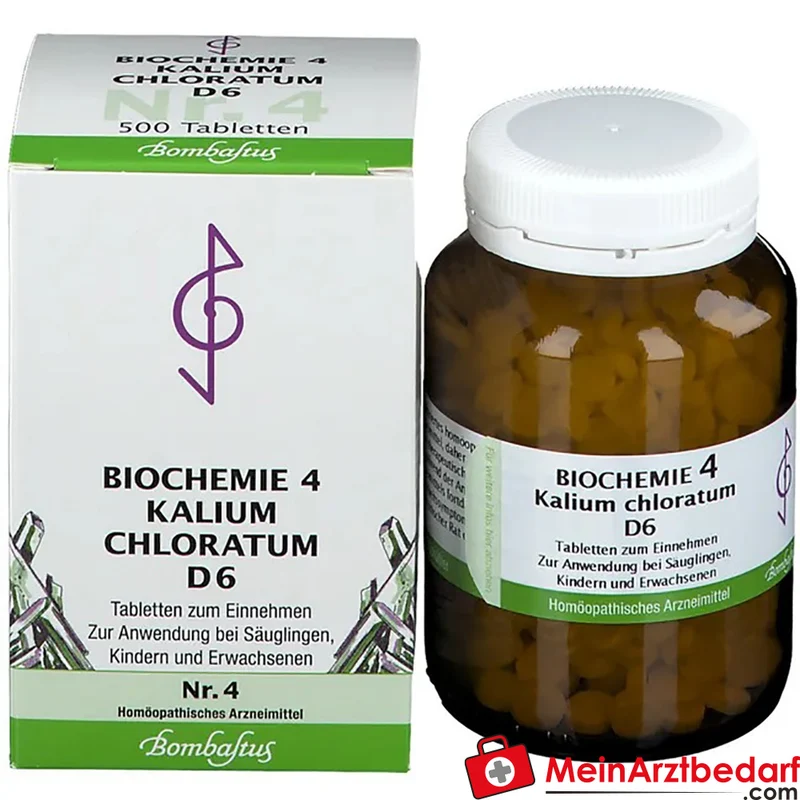 Bombastus Biochemie Kalium chloratum D6 250 mg homöopathische Tabletten