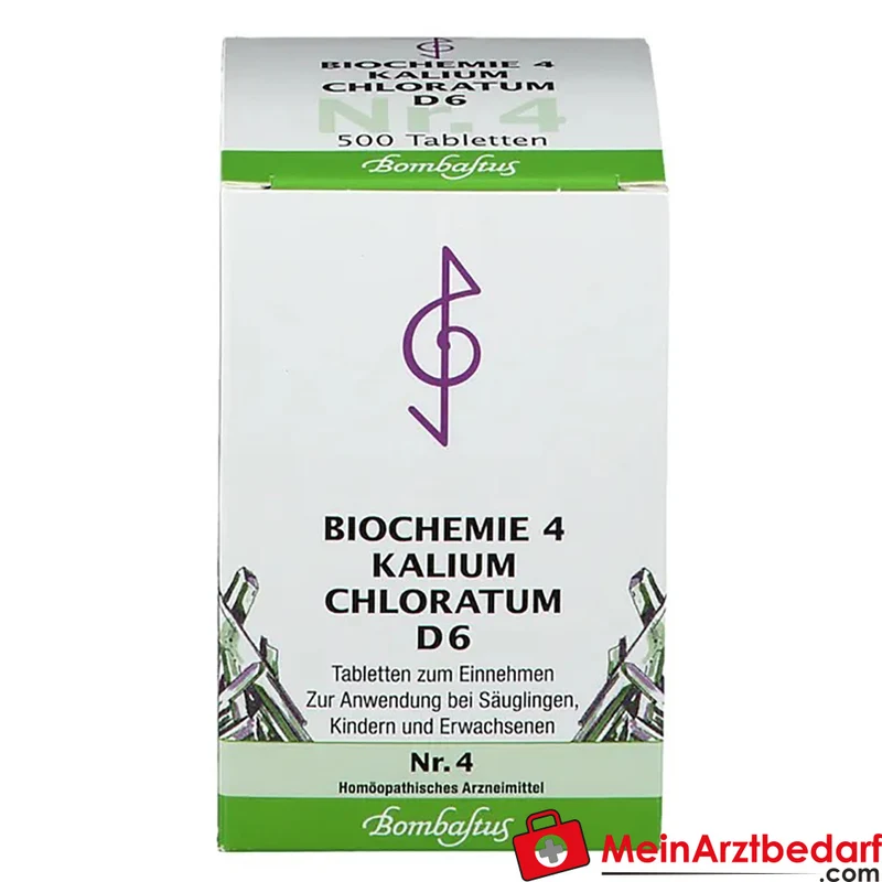 Bombastus Biochemie Kalium chloratum D6 250 mg homöopathische Tabletten