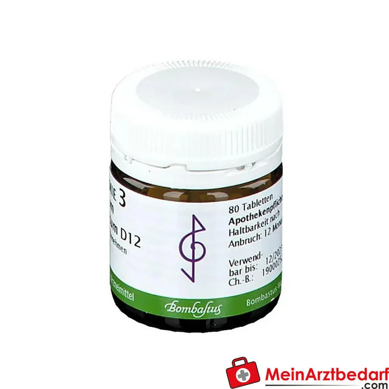 Bombastus Biochemie Ferrum phosphoricum D12 250 mg Tabletten Packung