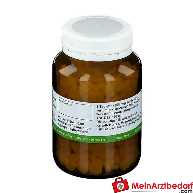 Bombastus Biochemie Ferrum phosphoricum D12 250 mg Tabletten Packung