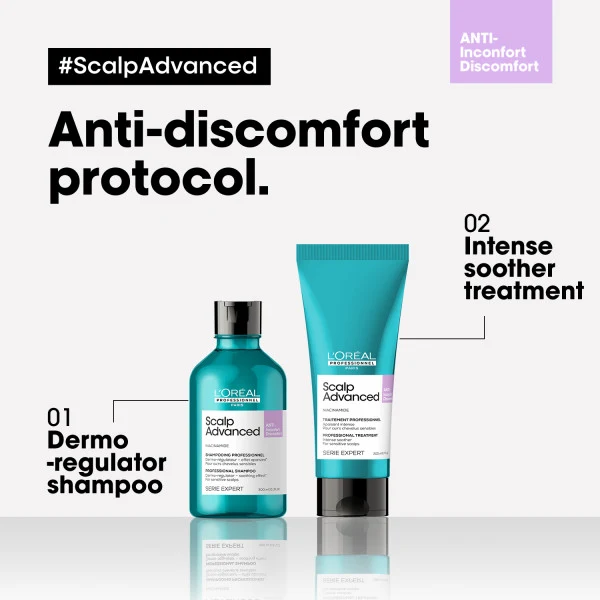 L'Oréal Professionnel Scalp Advanced Anti-Discomfort Intense Soother Treatment (Spülung für empfindliche Kopfhaut) 200ml