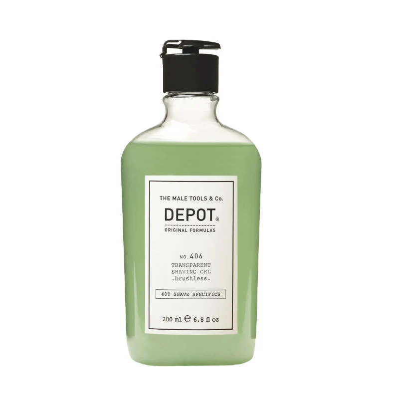 Depot 406 transparentes Rasiergel bürstenlos 100ml