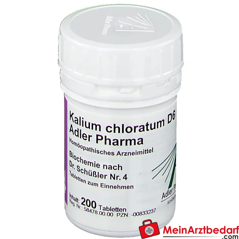 Adler Pharma Kalium chloratum D6 Tabletten homöopathisches Arzneimittel