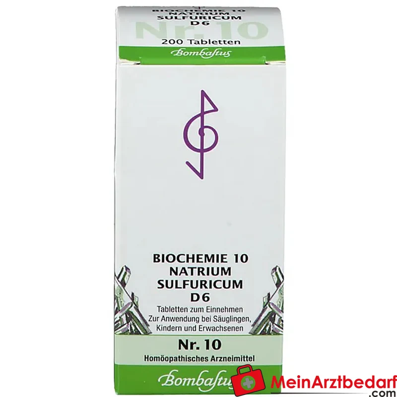 Bombastus Biochemie Natrium sulfuricum D6 250 mg Tabletten 10 Stück