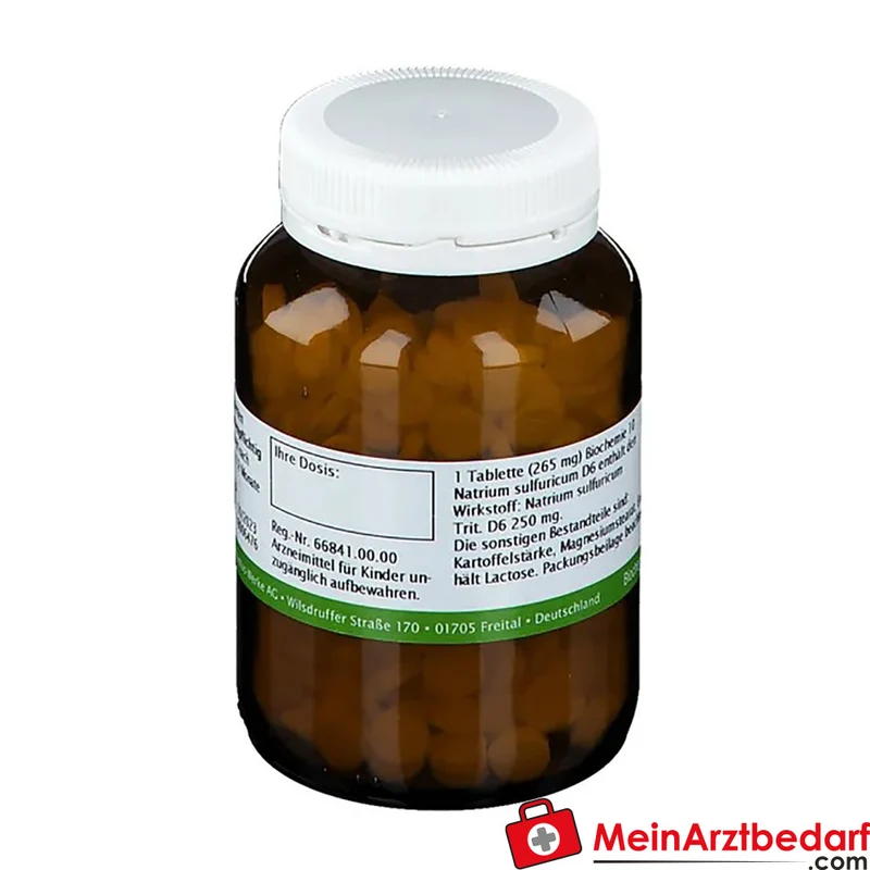 Bombastus Biochemie Natrium sulfuricum D6 250 mg Tabletten 10 Stück