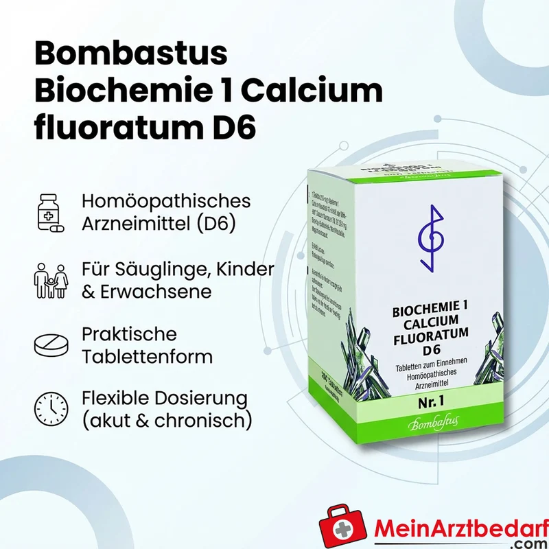 Bombastus Biochemie 1 Calcium fluoratum D6 250 mg Tabletten