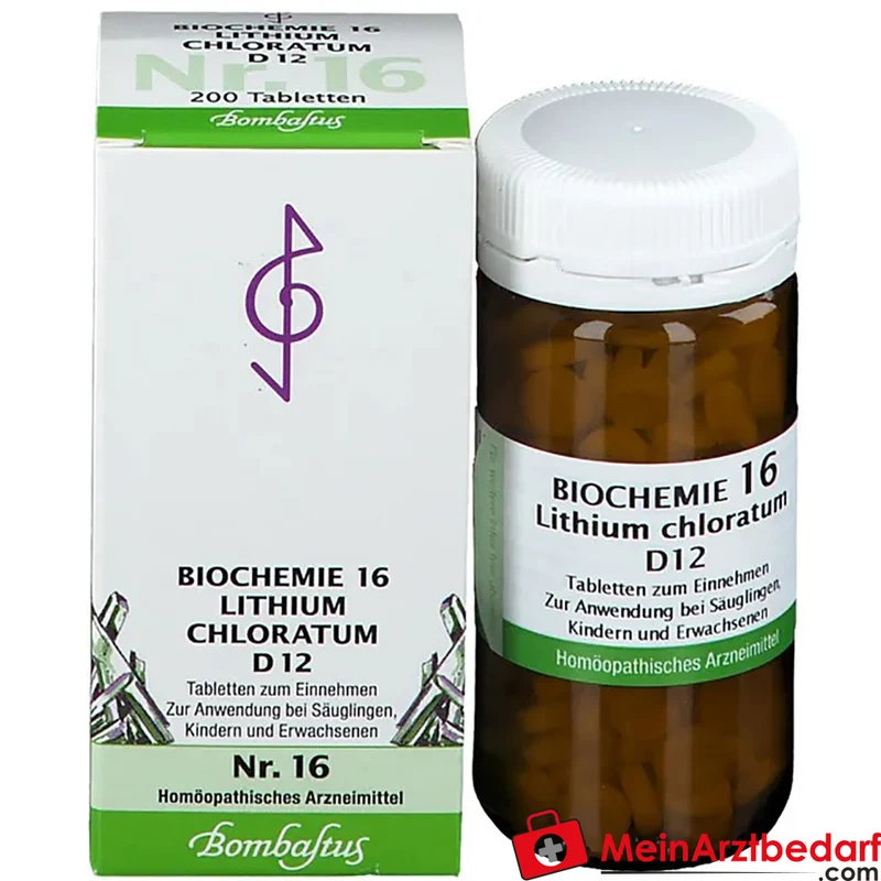 Biochemie 16 Lithium chloratum D6/D12 250 mg Tabletten