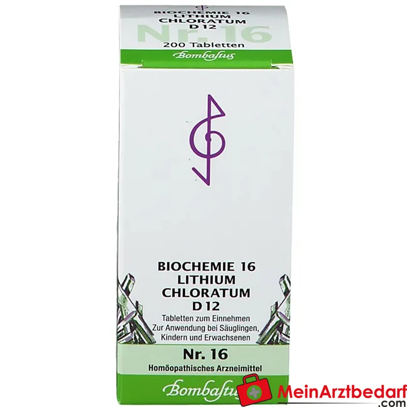Biochemie 16 Lithium chloratum D6/D12 250 mg Tabletten