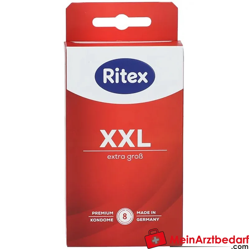 Ritex XXL Kondome 55 mm Breite 200 mm Länge Naturkautschuklatex 8 Stück