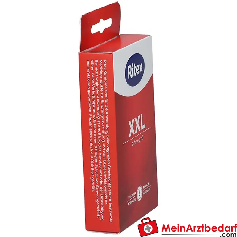 Ritex XXL Kondome 55 mm Breite 200 mm Länge Naturkautschuklatex 8 Stück