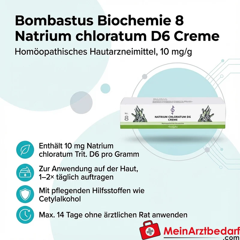 Bombastus Biochemie 8 Natrium chloratum D6 Creme 10 mg/g