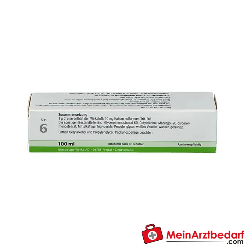 Bombastus Biochemie Kalium sulfuricum D6 Creme 10 mg/g