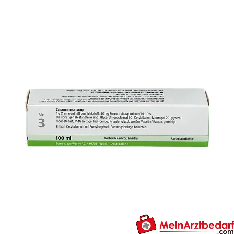 Bombastus Biochemie 3 Ferrum phosphoricum D6 Creme 10 mg
