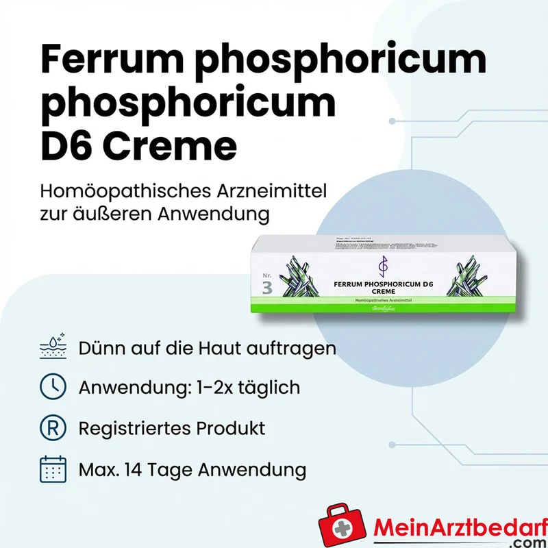 Bombastus Biochemie 3 Ferrum phosphoricum D6 Creme 10 mg