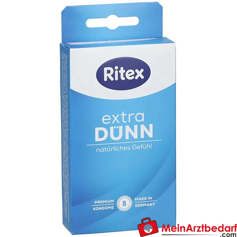 Ritex EXTRA DÜNN Kondome 0,05 mm Naturkautschuklatex glatte Oberfläche feuchtbeschichtet 10 Stück