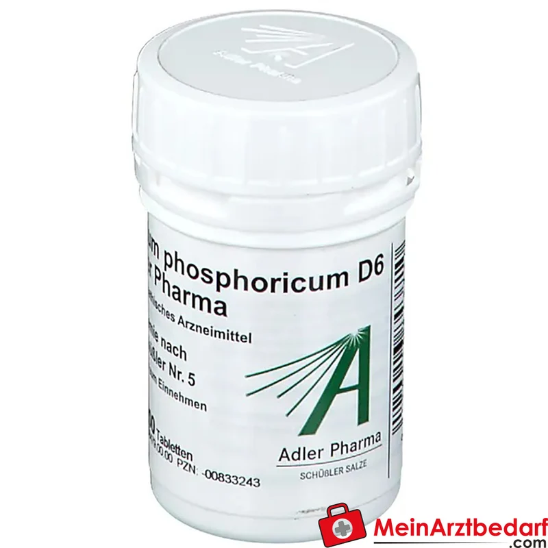 Adler Pharma Kalium phosphoricum D6 250 mg Tabletten (Biochemie nach Dr. Schüßler Nr. 5)