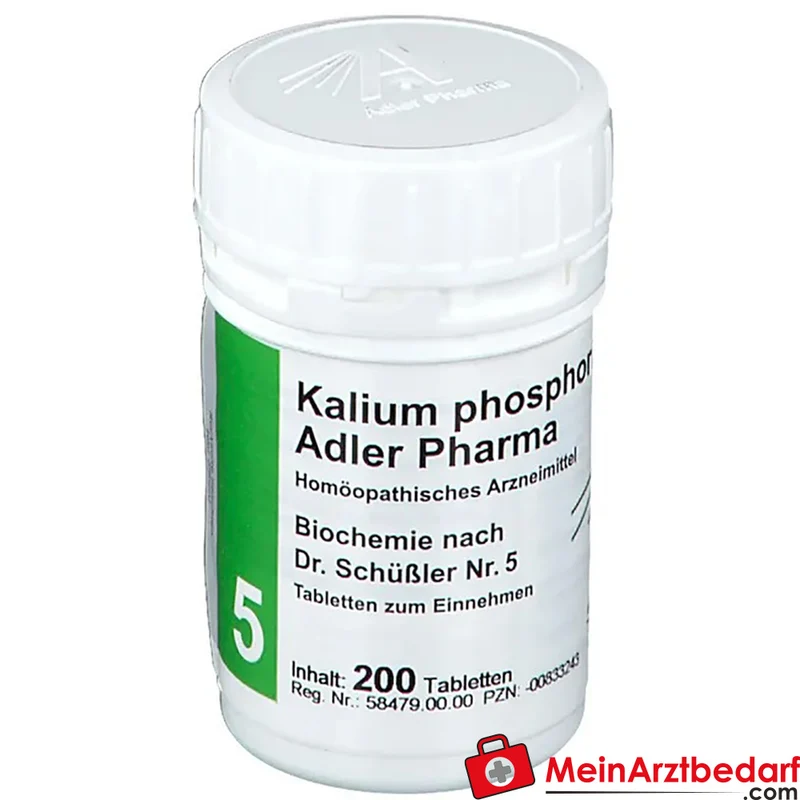 Adler Pharma Kalium phosphoricum D6 250 mg Tabletten (Biochemie nach Dr. Schüßler Nr. 5)
